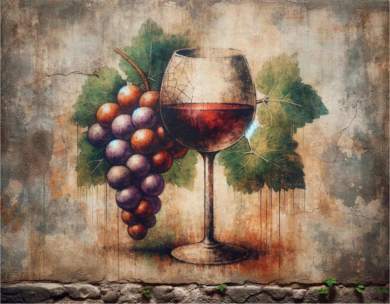 worn-wall-wine-wine-drinker