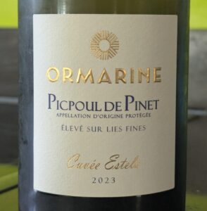 ormarinepicpul (Ormarine ‘Cuvée Estela Élevée sur Lies Fines’ Picpoul de Pinet)