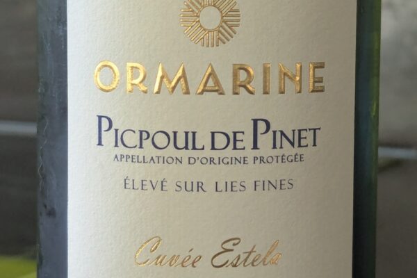 Ormarine ‘Cuvée Estela Élevée sur Lies Fines’ Picpoul de Pinet