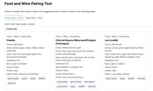 foodandwinepairingtool (New Food & Wine Pairing Tool)